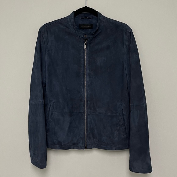 John Varvatos Jackets & Coats John Varvatos Suede Racer Jacket
